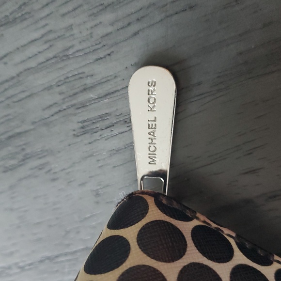 Michael Kors Black and White Polka Dot Wallet - Picture 3 of 14